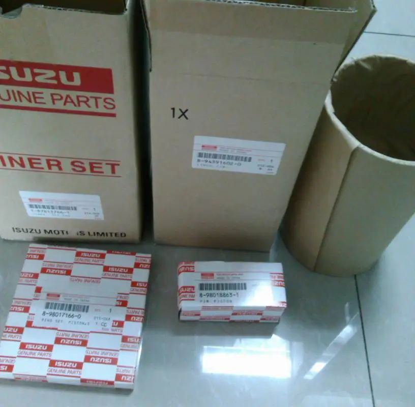 Distribute Excavator Diesel Engine Liner kit/ Liner Set for HITACHI/SUMITOMO/HIN/MISTUBISHI/KOMASTU/YANMA/VOL/CAT/CUMINS/DAEWO
