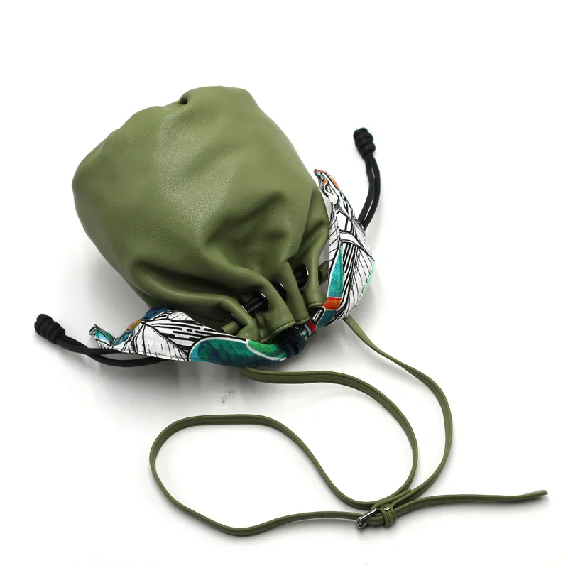 2024 fashion vintage bucket pu leather handbag Custom tote Bags women shoulder bag online shopping factory