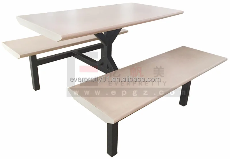 Simple Long Dining Desk For Public School Canteen Table