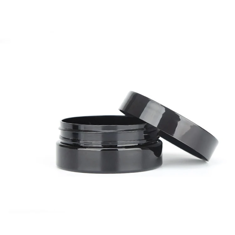 IBELONG Wholesale empty 60ml plastic jar black plastic pet jar for 15g tooth powder container