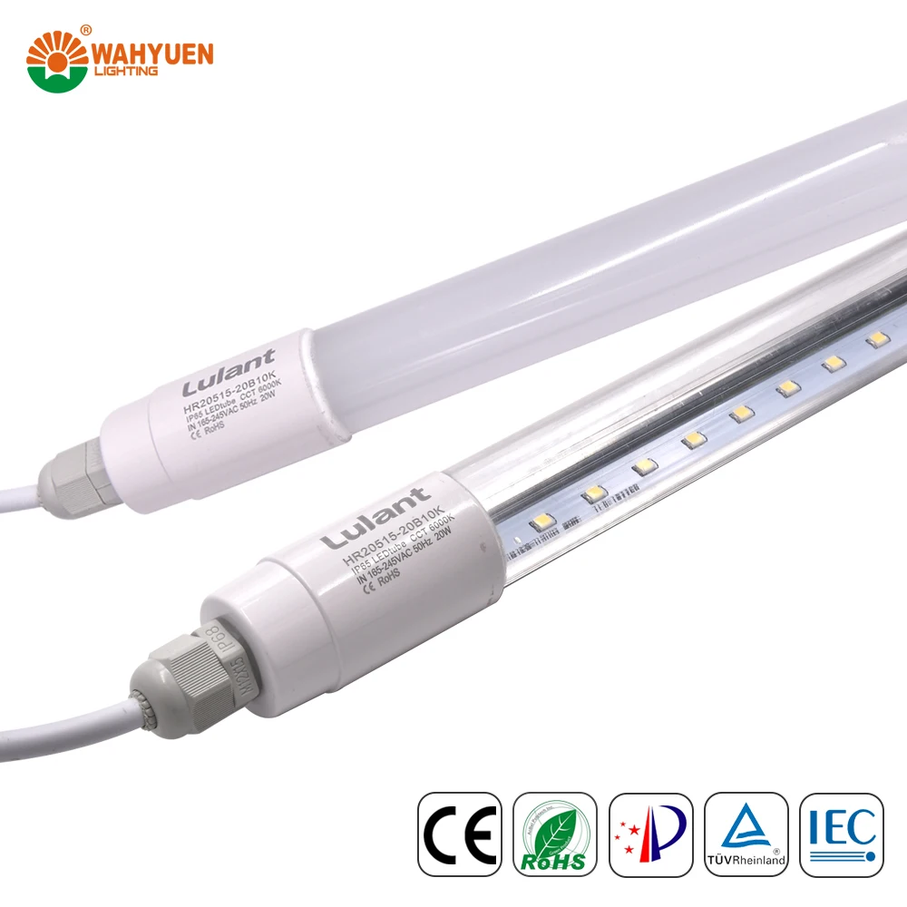 CE ROHS IEC 12W 15W 18W IP65 waterproof led tube light t8