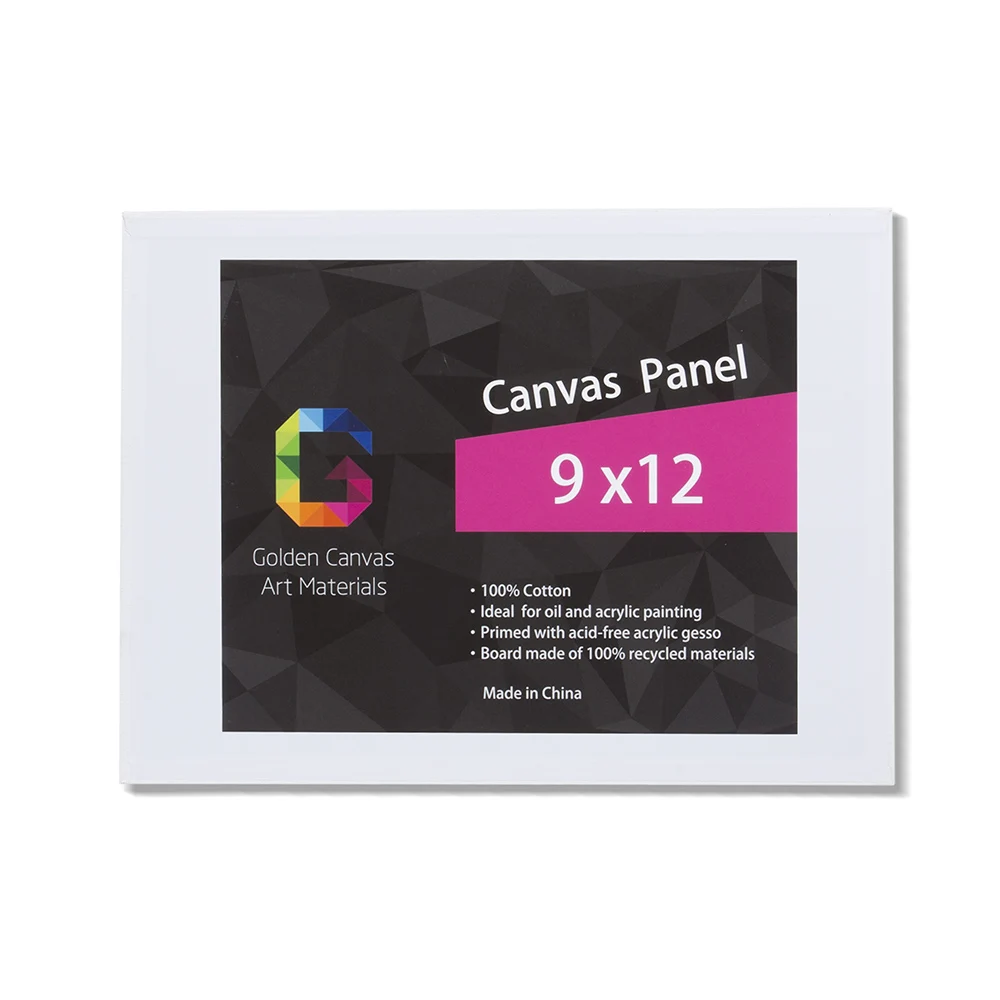 
10 pcs / pk 9x12 inch 3mm high quality density 280g cotton art canvas board 