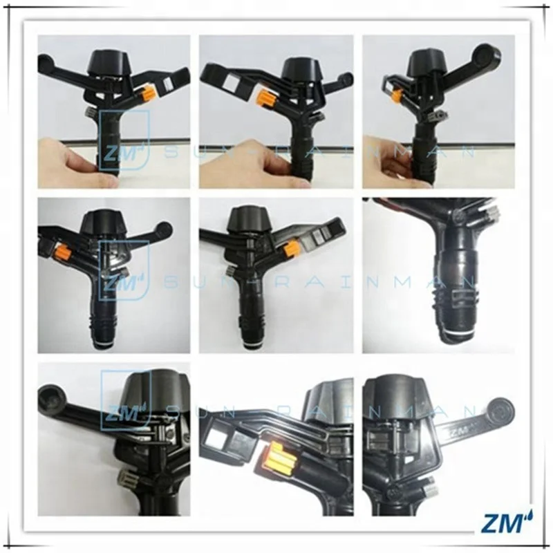 Полный Круглый Пластиковый ударный поливочный спринклер 3/4