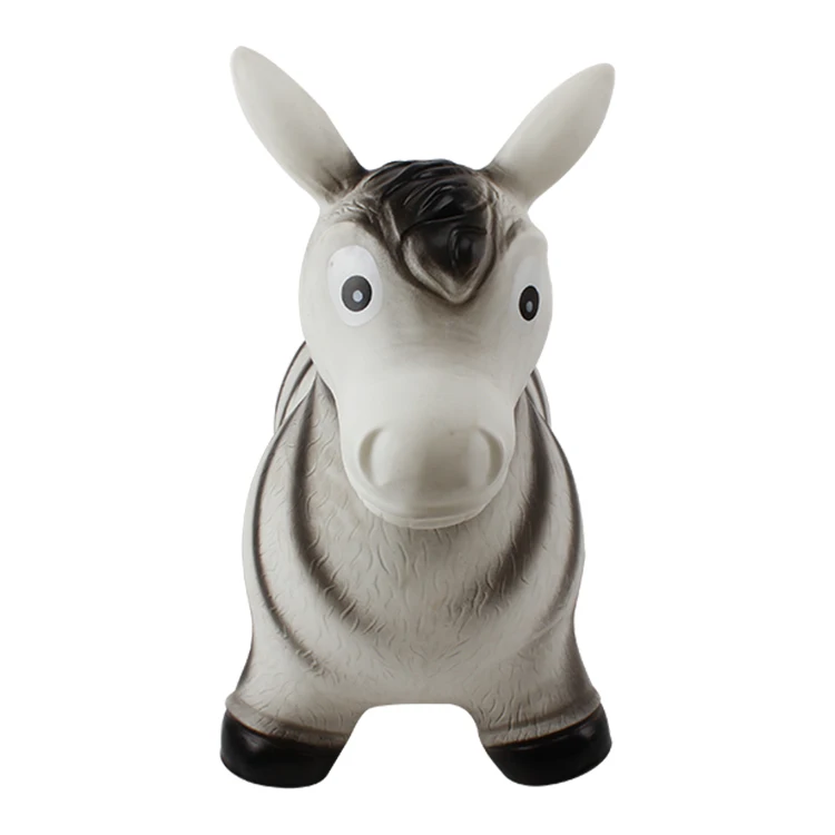 jumping and bouncing animal toys  big inflatable pvc zebra toy for 3-10 years old children