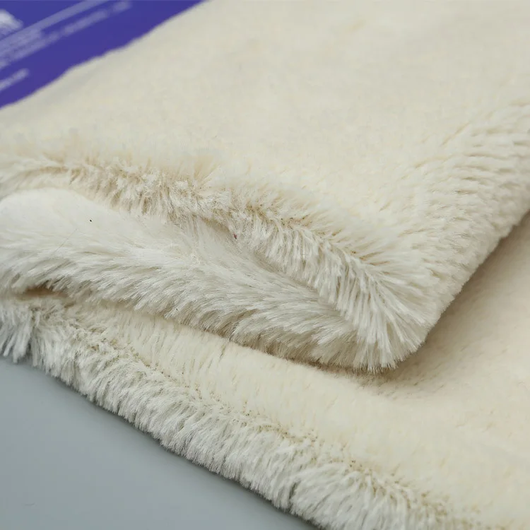 
pv plush polyester fabric faux fur fabric for toys 