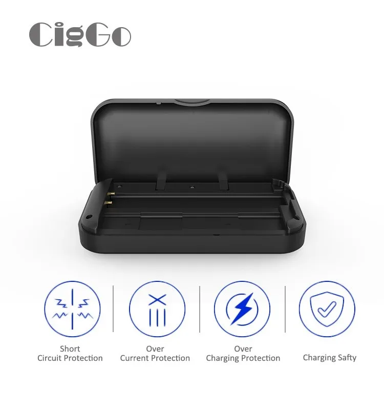 
CigGo J Box E cigarette Charger for Vape pen accessories convenient Power Bank 