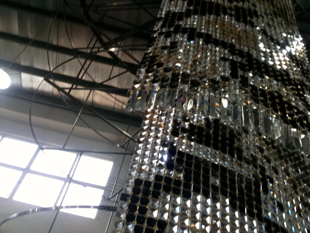 Luxury appearance large snake skin mexican baroque crystal chandelier for foyer deco