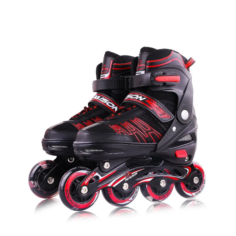 Amazon Hot selling 80mm PU wheels patines 4 ruedas flashing roller inline skates