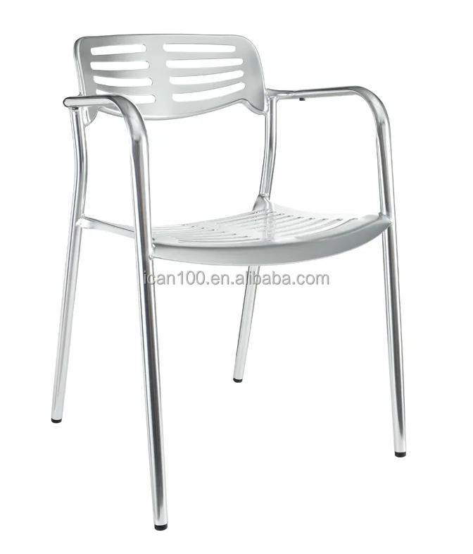 Flash Furniture Aluminum Slat Back Indoor-Outdoor Restaurant Chair (DC-06001)