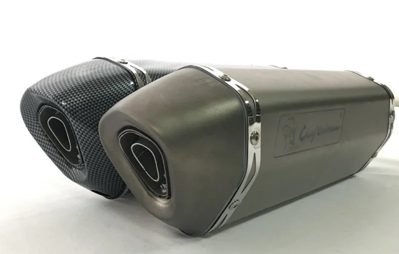 
CRAZY OLD MAN motorcycle exhaust muffler L130BT for 150-1000cc modified exhaust system 