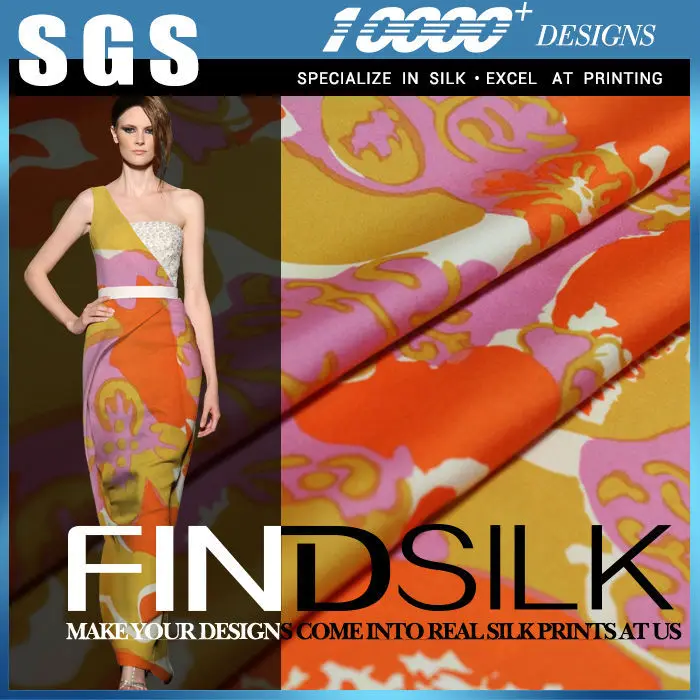 Hellosilk factory promotion silk mikado supplier