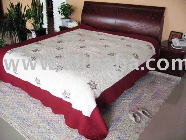 computer embroidery bedspread