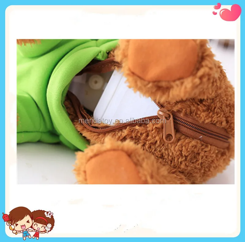 electronic plush simulaition teddy dog toys with T-shirt singing and walking dog toys