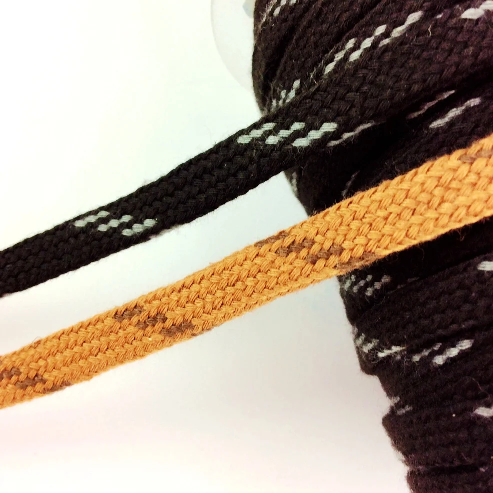 Nylon drawstring cord Flat Braid Hollow Rope