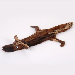 Hot sale low price no stuffing plush animal pet toys with squeaker