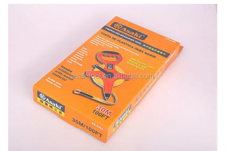AK-0394 30m /50mHot Selling Metric Fiberglass Measuring Tape