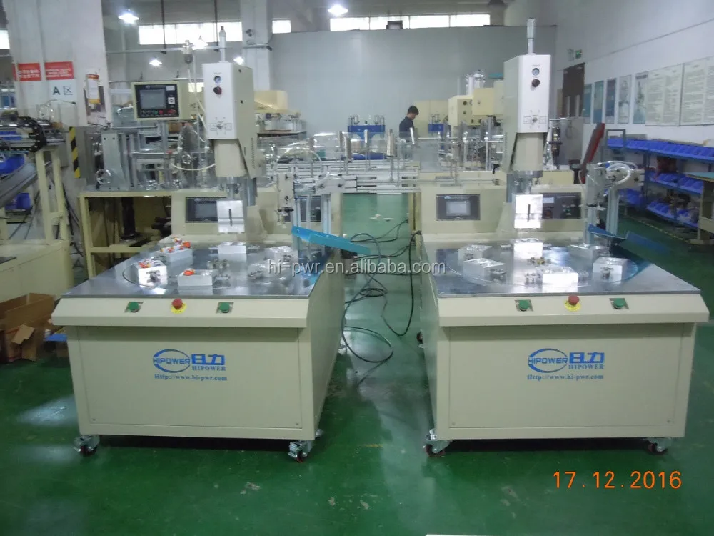 Rotational Ultrasonic Welding Machine With 4 Work Stations
