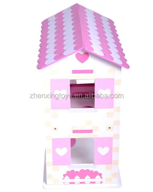 Wooden mini doll house toy for sale