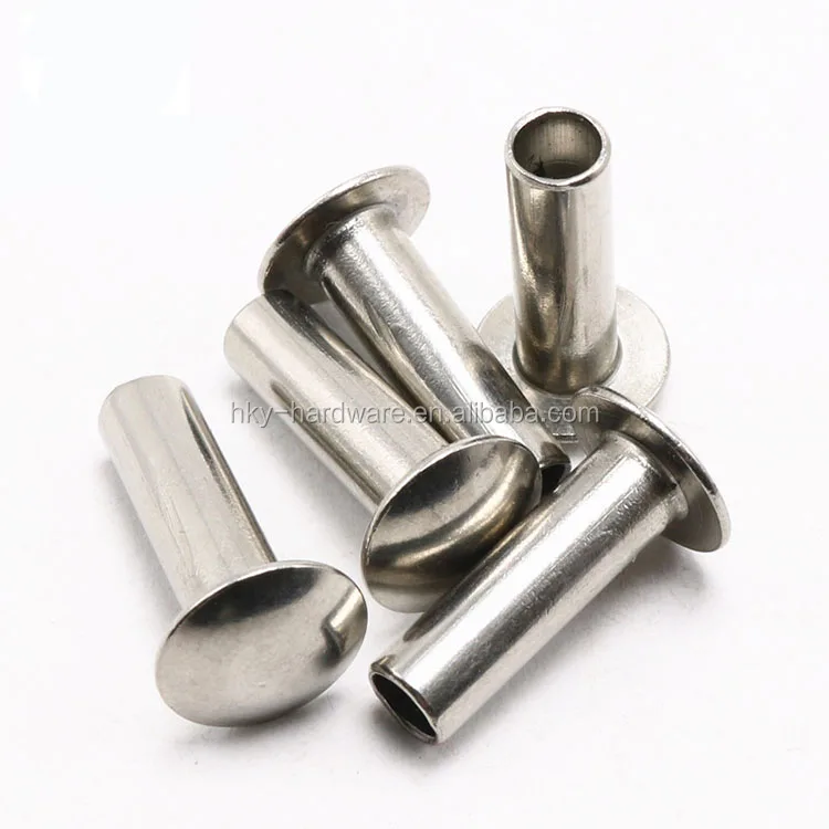 5mm stainless steel truss head hollow semi tubular rivet