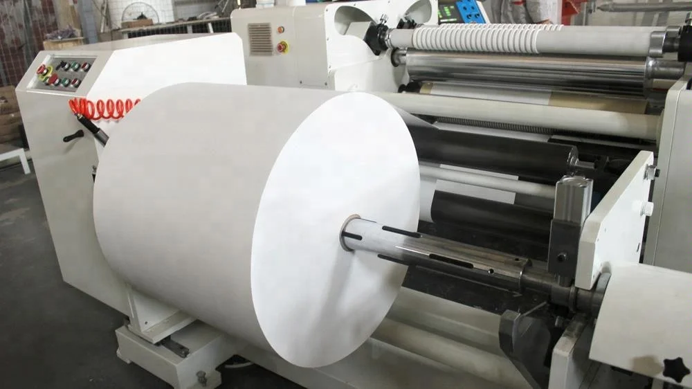 Servo motor control automatic jumbo roll paper slitting machine