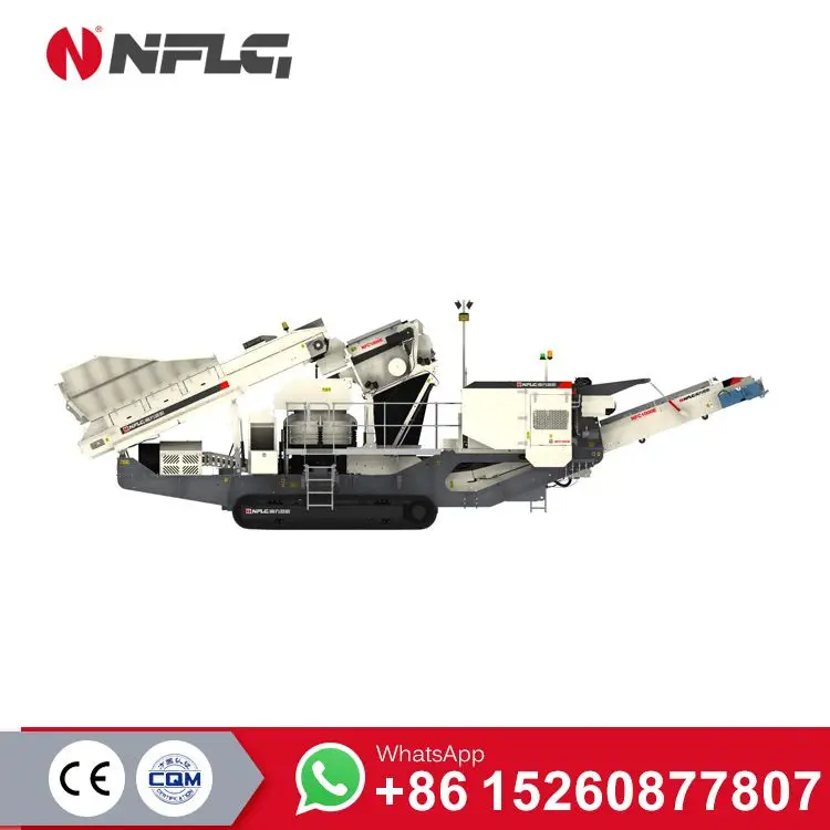 
Diesel Engine Wheel Mobile Mine 100tph Cone Crusher 