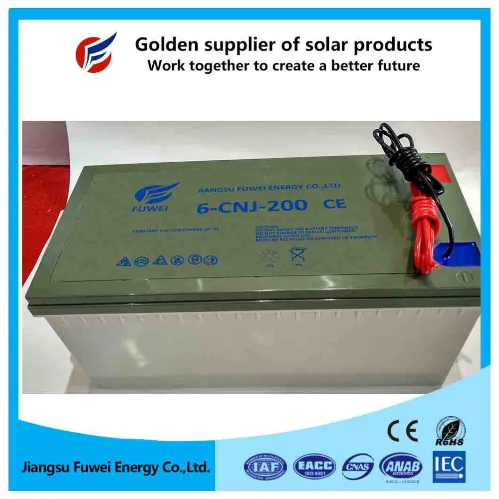 
12v 200ah deep cycle gel battery 12 volt long life lead acid battery for solar systems 