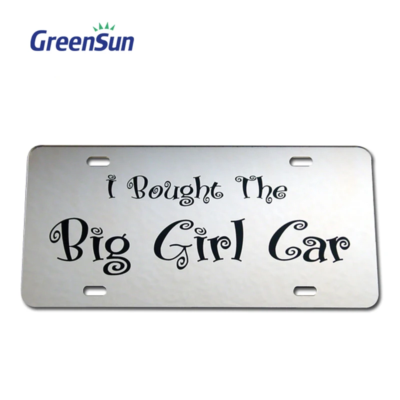 2023 Cheaper OEM Black Blank Reflective Car License Number Plate