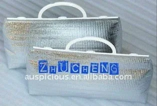 Frozen Food Insulated Thermal Cool Bags Silver Foil Cooler Bag