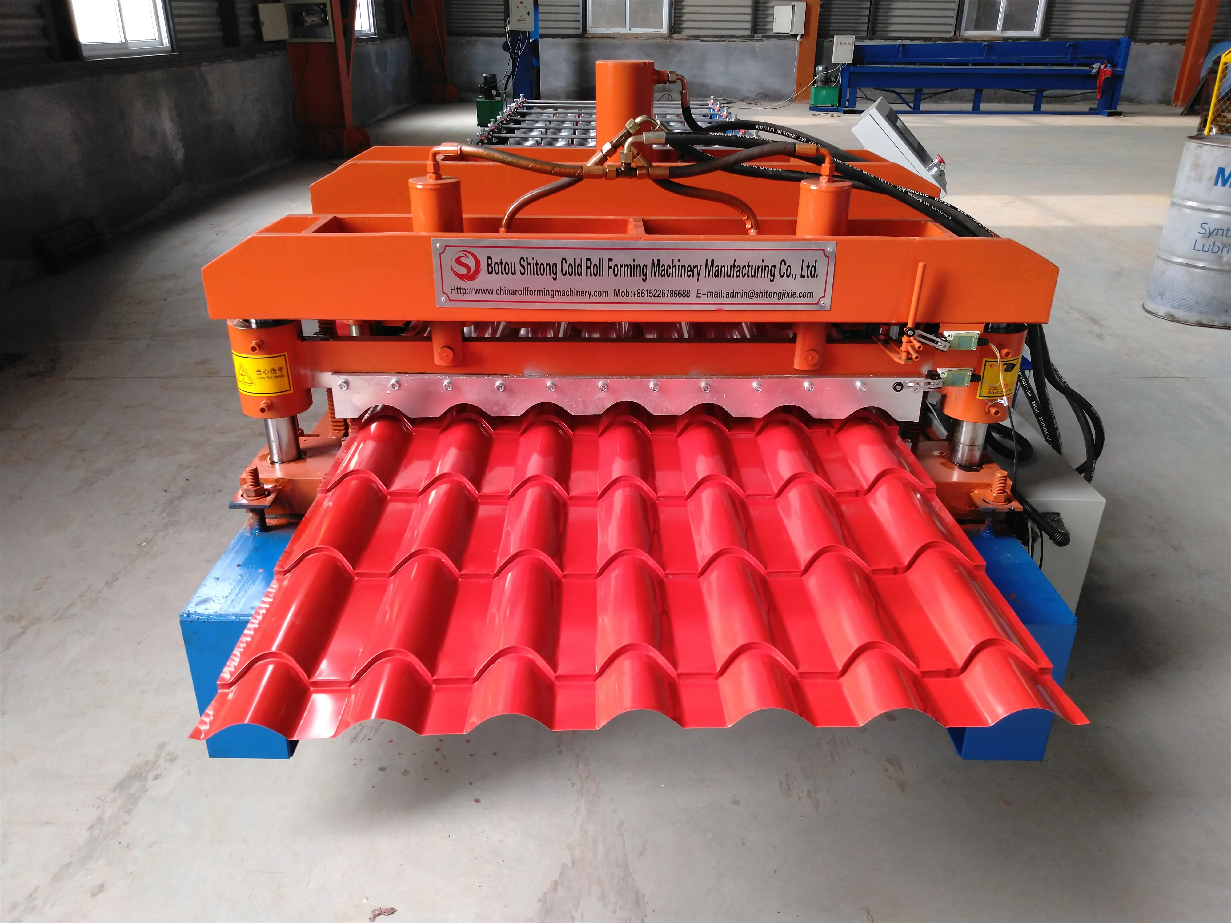 zinc roofing glazing tiles press equipment