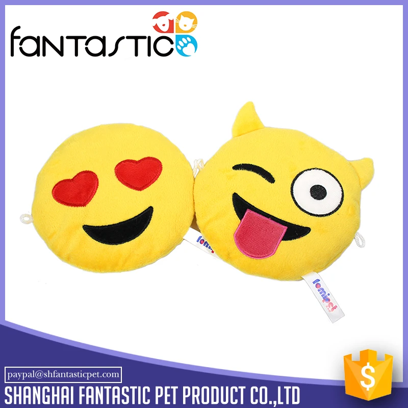 Милая собака emoji плюшевые игрушки со спикером