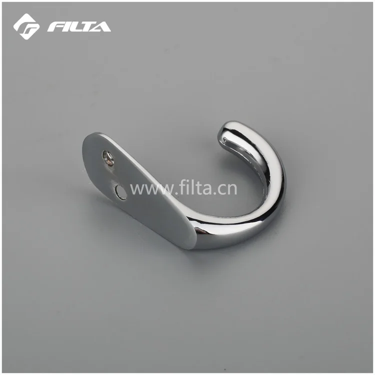 Filta factory C shape Robe Hook in Chrome finish zinc hooks 6521