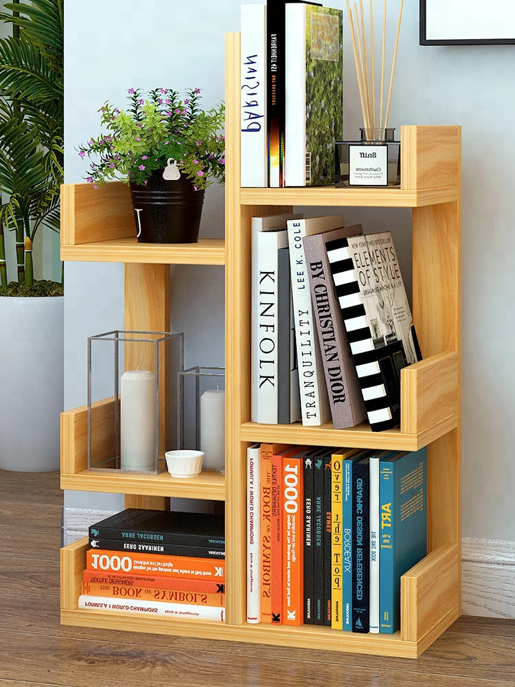 Multifunctional 6 Tier Simple Living Room Household Economy Creative Bookshelf Shoe Cabinet Storage Rack Bookcase