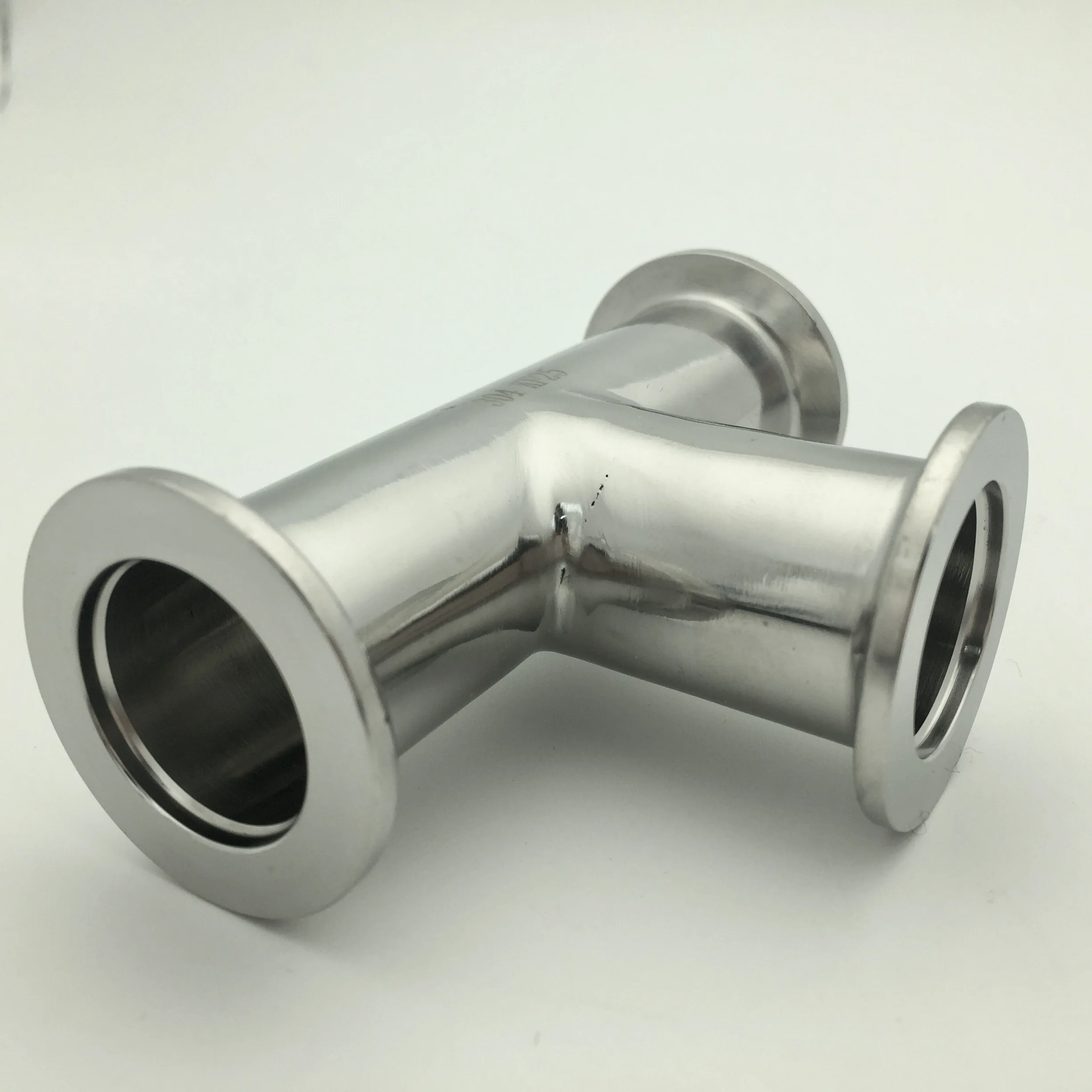 Wholesale stainless steel 304 vacuum flange Tee pipe fittings NW25