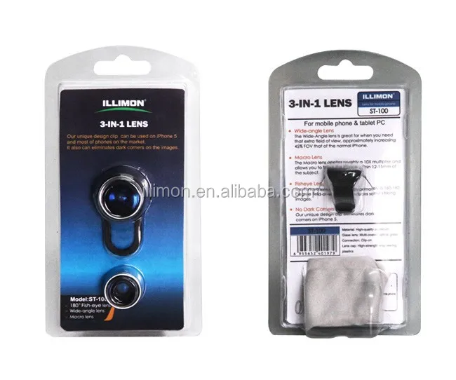 Универсальный 3in1 Clip рыбий глаз объектив широкоугольный макро мобильного телефона объектива для iPhone 6