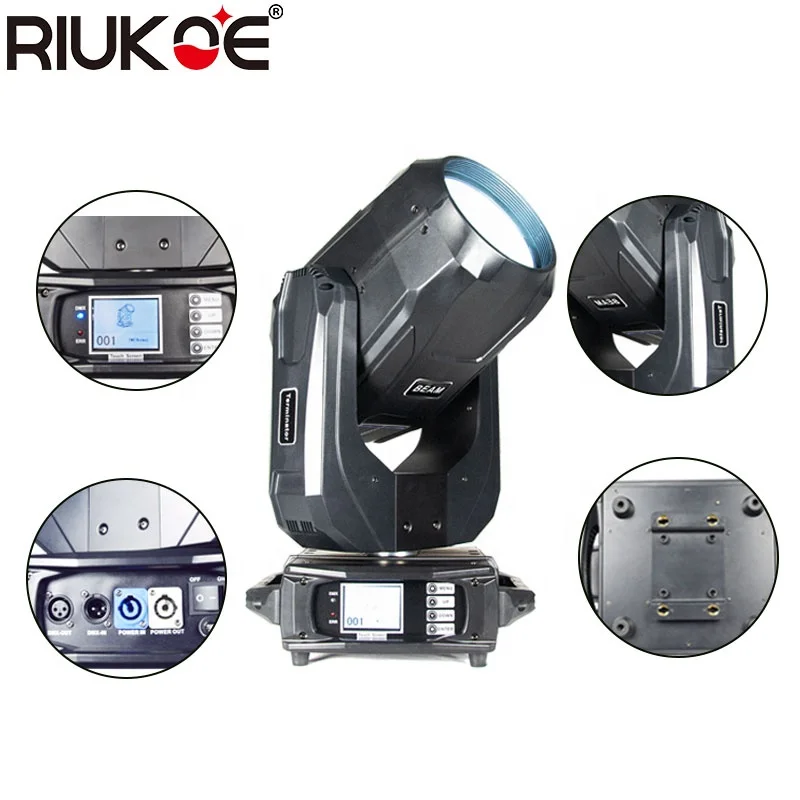 Newest stage lighting factory rainbow effect sharpy 8r beam 260w movinghead light for dj