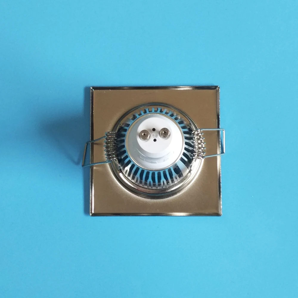 
GU10 MR16 75mm square iron led downlight parts indoor ceiling light inserts fitting 