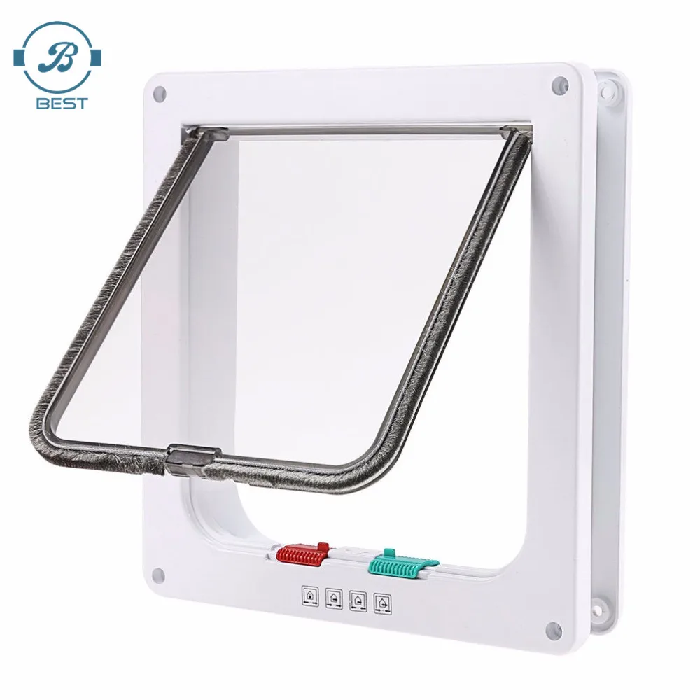 ABS pet flap interior cat walk door for screen curtain round large dog