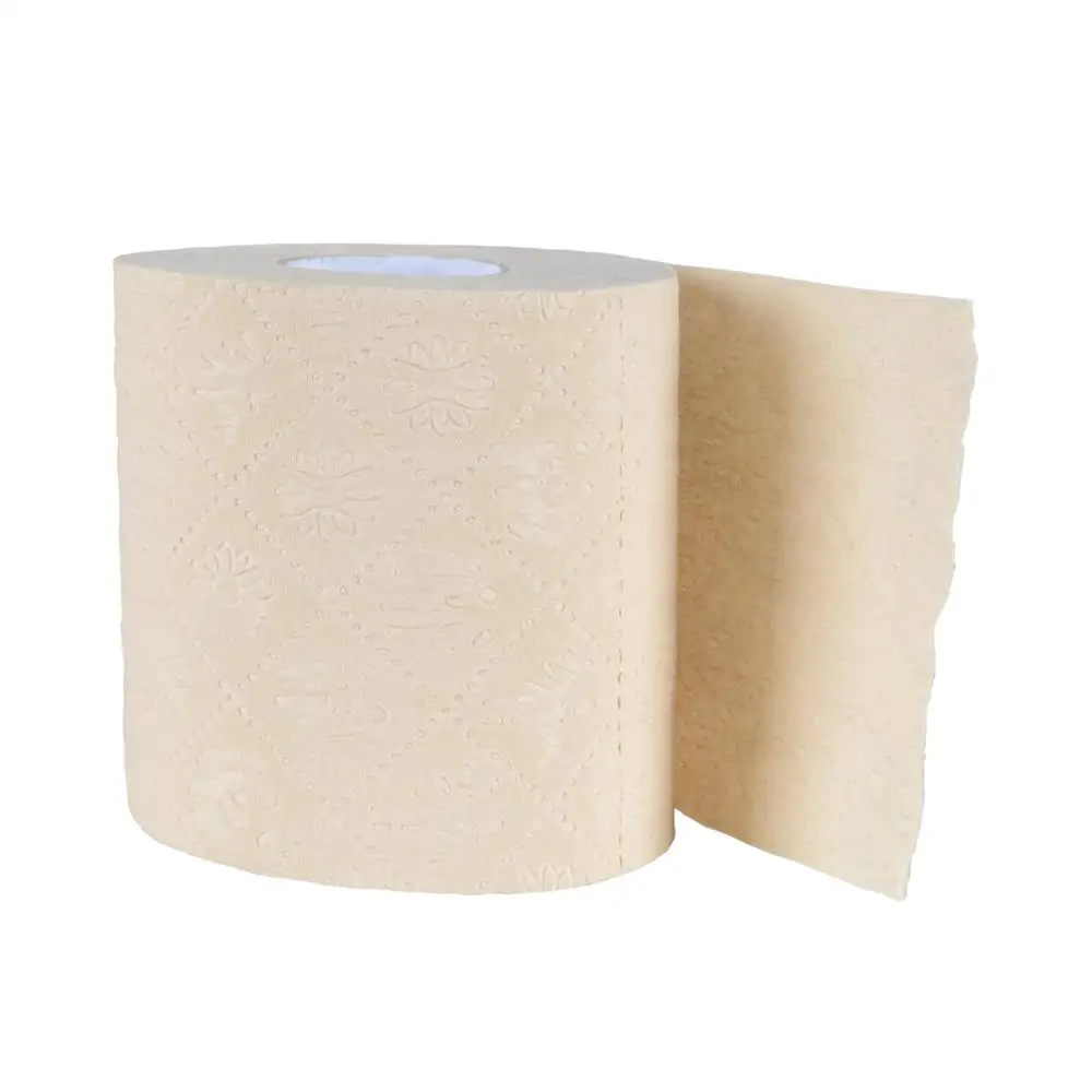 4Ply Bamboo Bathroom Tissue Equipment Embossed Toilet Paper