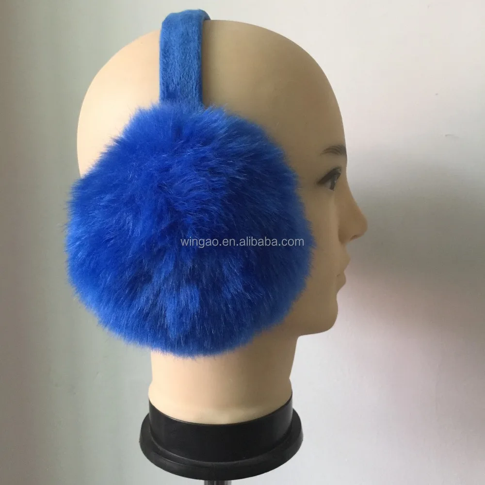 New custom earmuffs Artificial Fox fur Ear muff Autumn And Winter Keep Warm Wool Ear muff Winter Ear Warmers