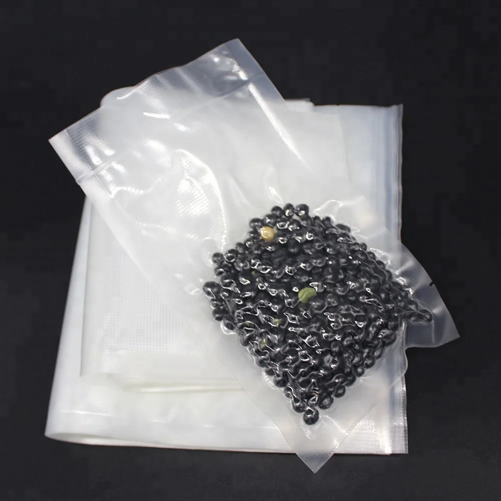 
China Supplier Commercial Laminated PE Vacuum Roll Ribbed Sealer Bag for Food 