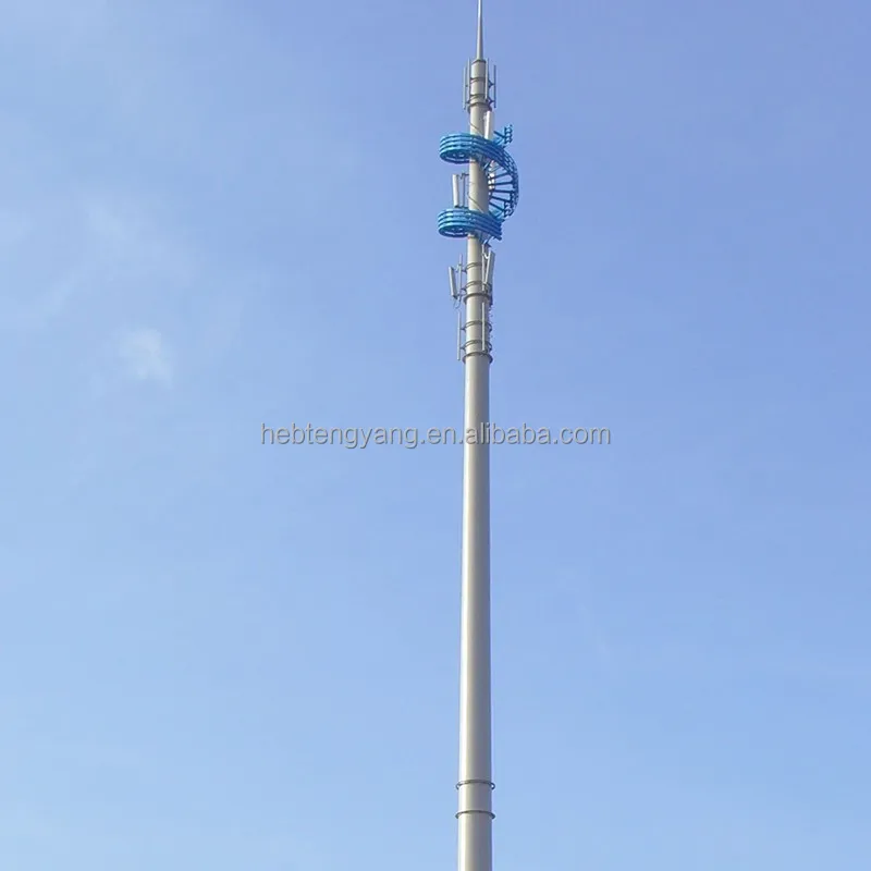 25m 30m 40m meter Lowes Antenna 5G 4G Steel Mast Pole Monopole TV Radio Telecom Lattice Self Supporting MW Tower