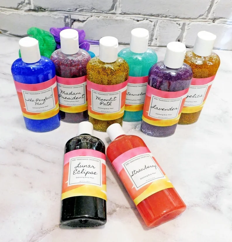 
 Цветной Отшелушивающий гель для душа для ухода за кожей тела и красоты  