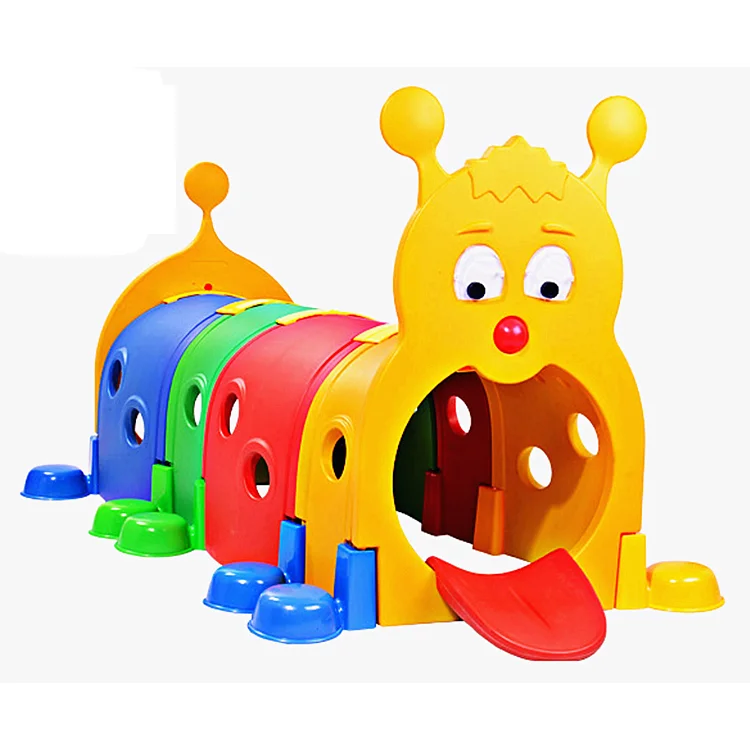 Cartoon  kids plastic play tunnel kindergarten toys for sale