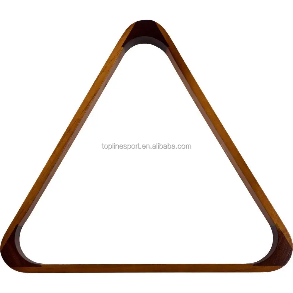 Треугольная стойка для бильярда/бассейна, из массива дерева, 2-1/4 дюйма