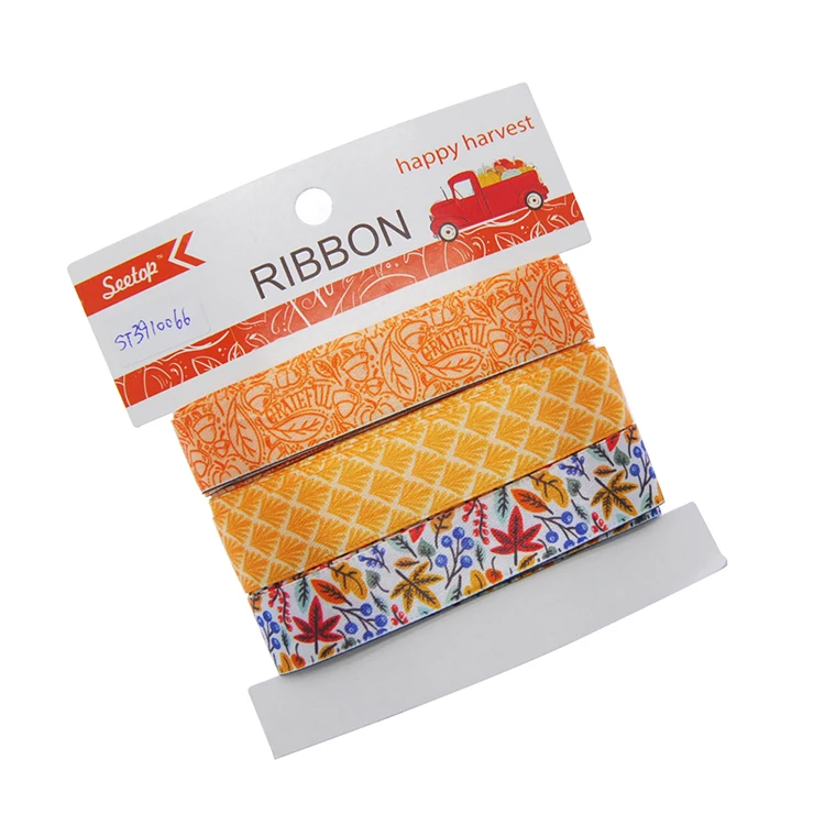 Decoration gift diy handcraft jacquard custom printed polyester grosgrain satin ribbon