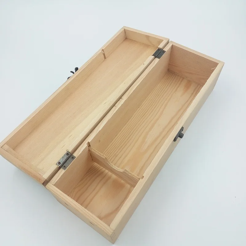 Wooden Box factory customized Luxury Cheap Custom Plywood Wine Package Box