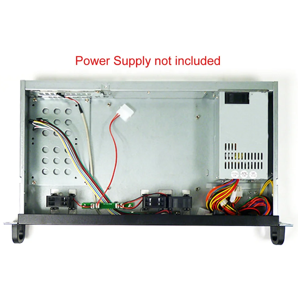 1U mini itx Монтажная стойка корпус сервера itx мини корпус itx с блоком питания