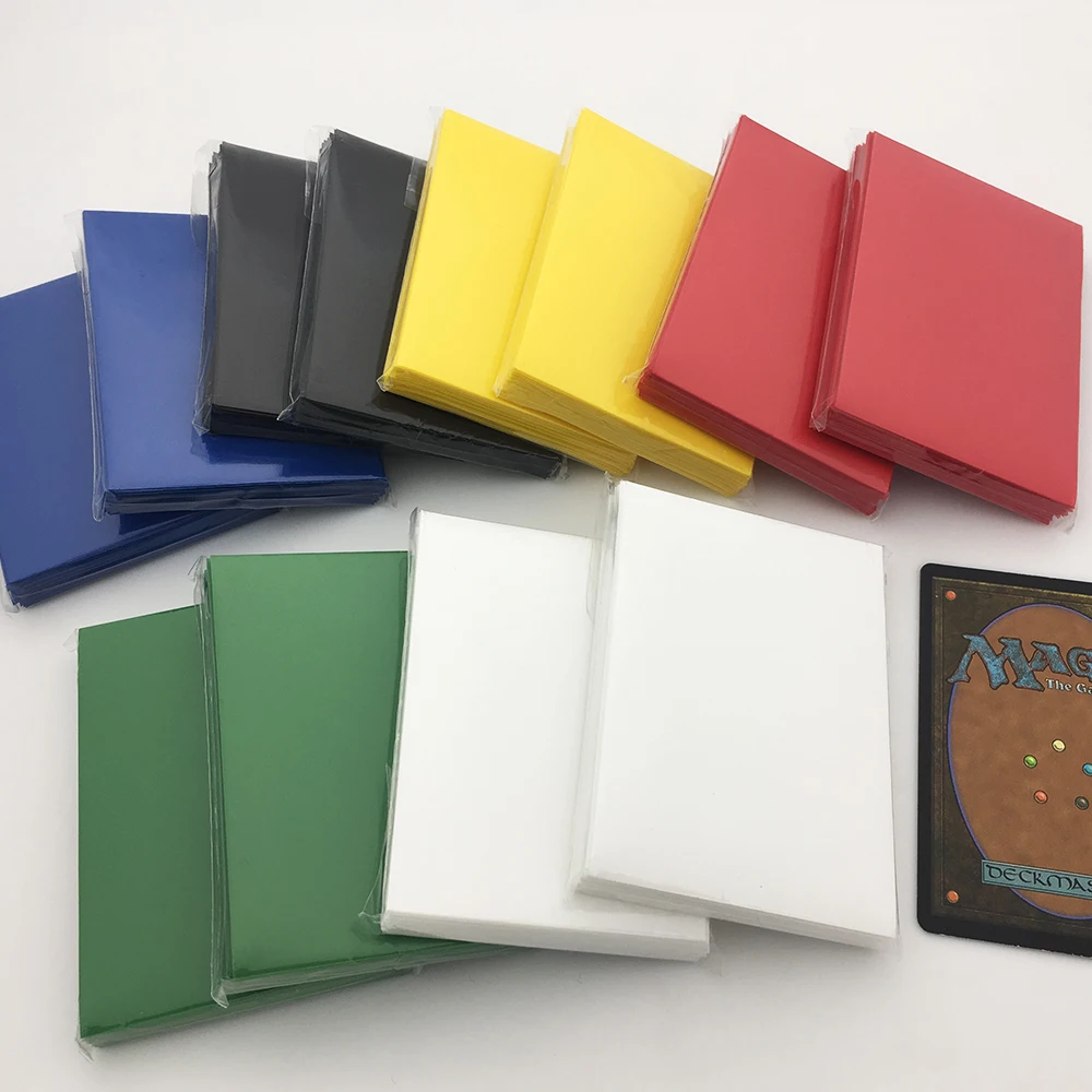 TCG/CCG/MTG/YUGIOH solid color game matte card sleeves deck protectors