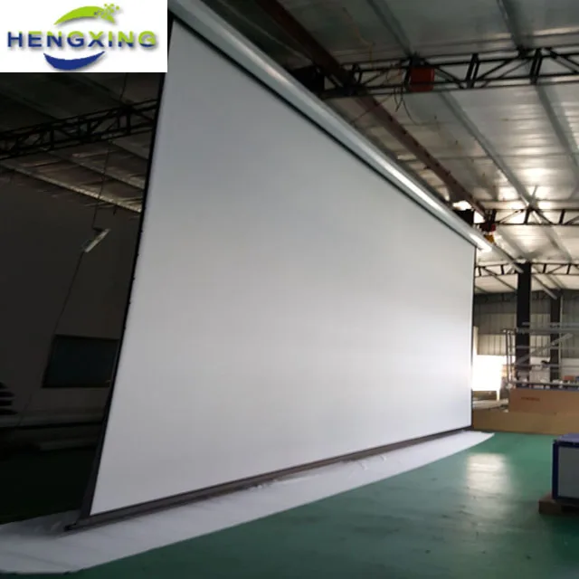 front office equipment of tubular motor for projection screen with 3D silver screen fabric