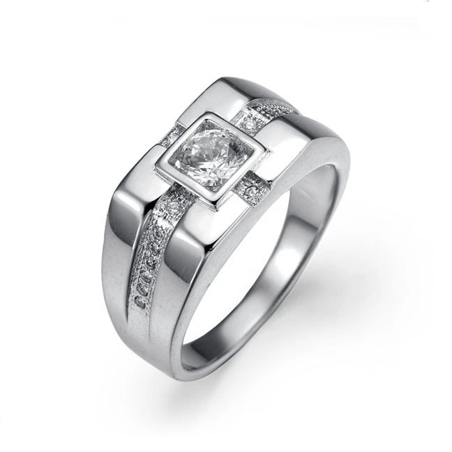 High Quality 925 silver custom mens rings